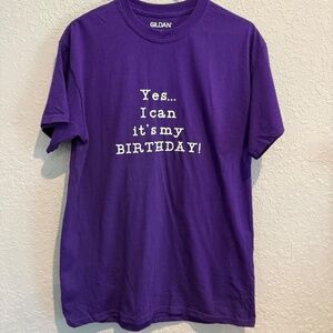Birthday Women's Purple T-shirt - Size M